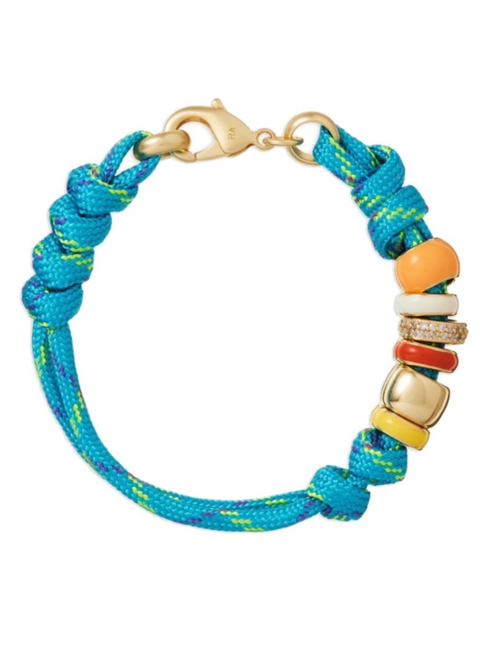 Roxanne Assoulin The Super Size Happy Cord Bracelet Turquoise